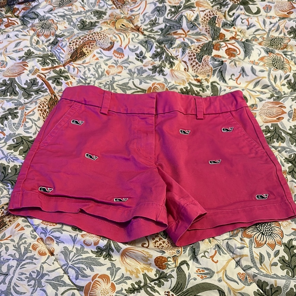 Vineyard Vines Pink Shorts Logo Embroidery Size 12